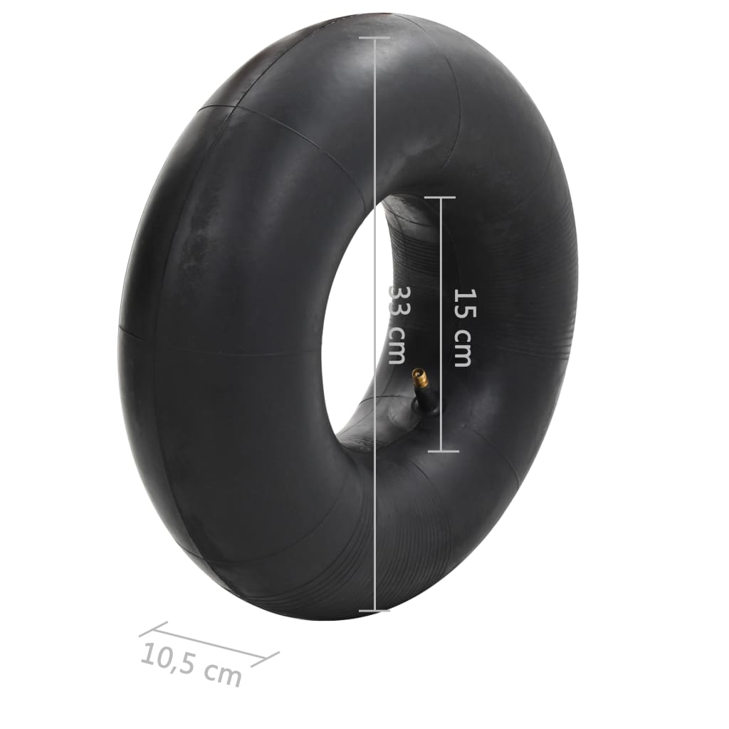 vidaXL Dętki do taczki, 2 szt., 15x6.00-6, guma