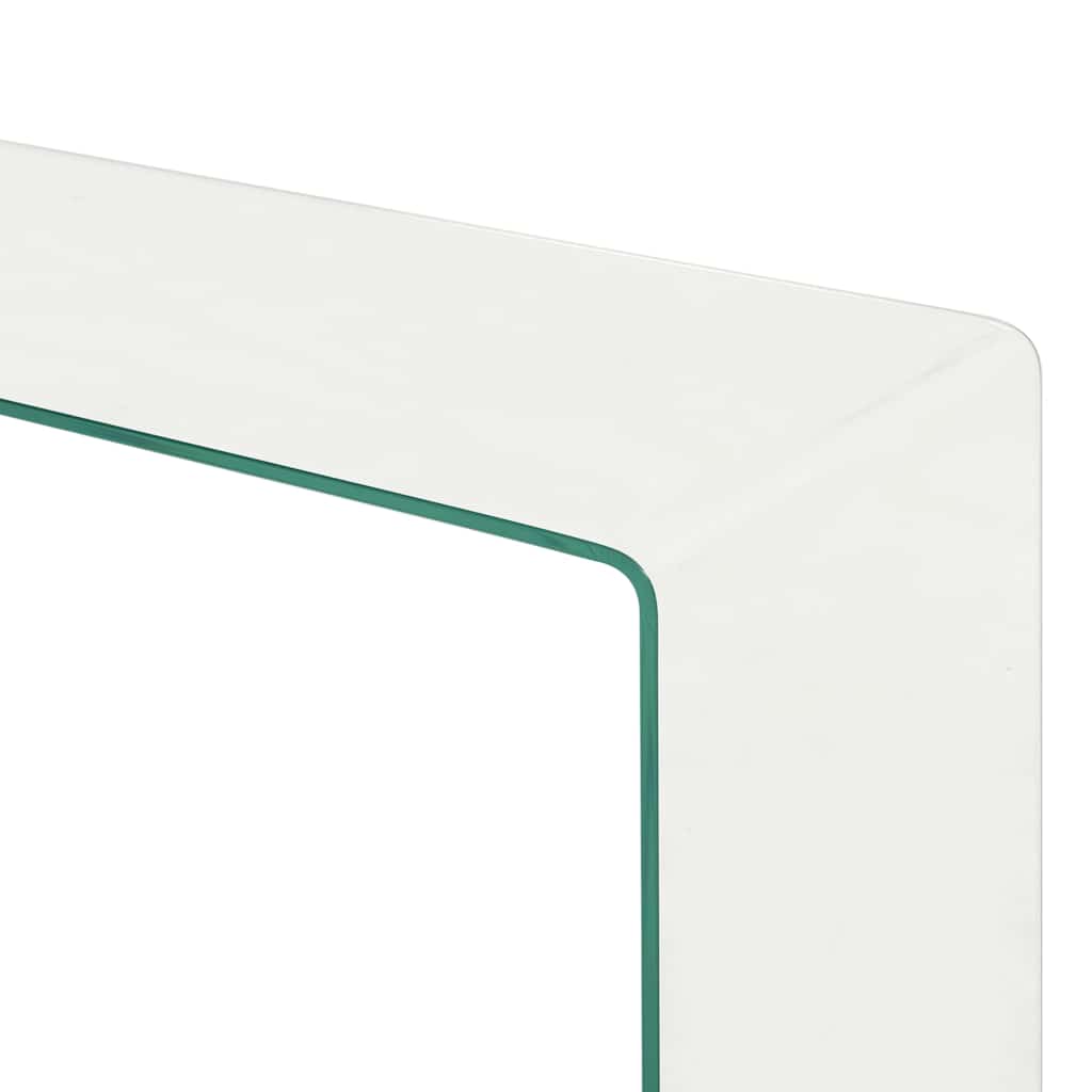 vidaXL 2-częściowy stolik kawowy, 90x30x20/110x30x40 cm, szkło