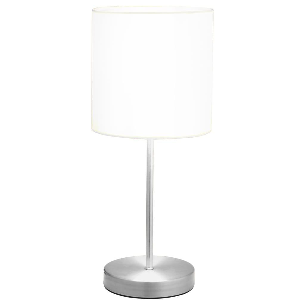 vidaXL Lampy stołowe, 2 szt., dotykowe, białe, E14