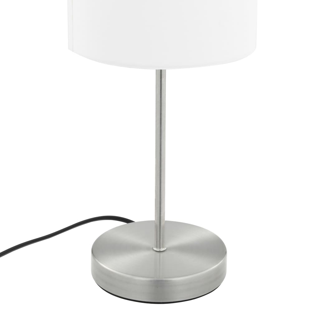 vidaXL Lampy stołowe, 2 szt., dotykowe, białe, E14