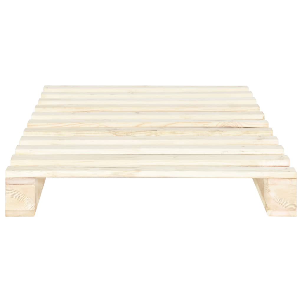 vidaXL Rama łóżka z palet, lite drewno sosnowe, 100 x 200 cm