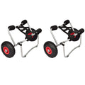 vidaXL Wózki do transportu kajaka, 2 szt., aluminiowe