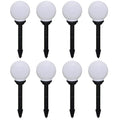 vidaXL Lampy do oświetlenia ścieżki, 8 szt, LED, 15 cm, ze szpikulcami
