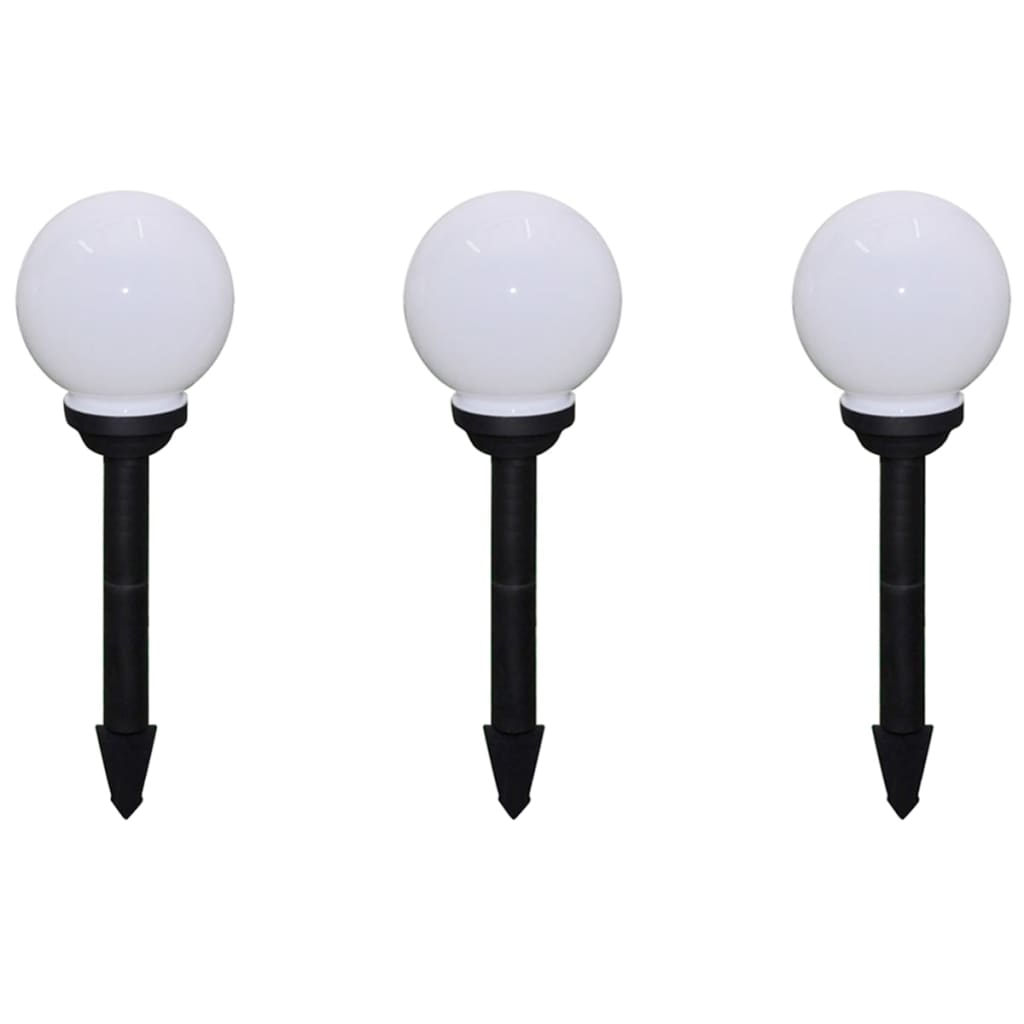 vidaXL Lampy do oświetlenia ścieżki, 6 szt, LED, 20 cm, ze szpikulcami