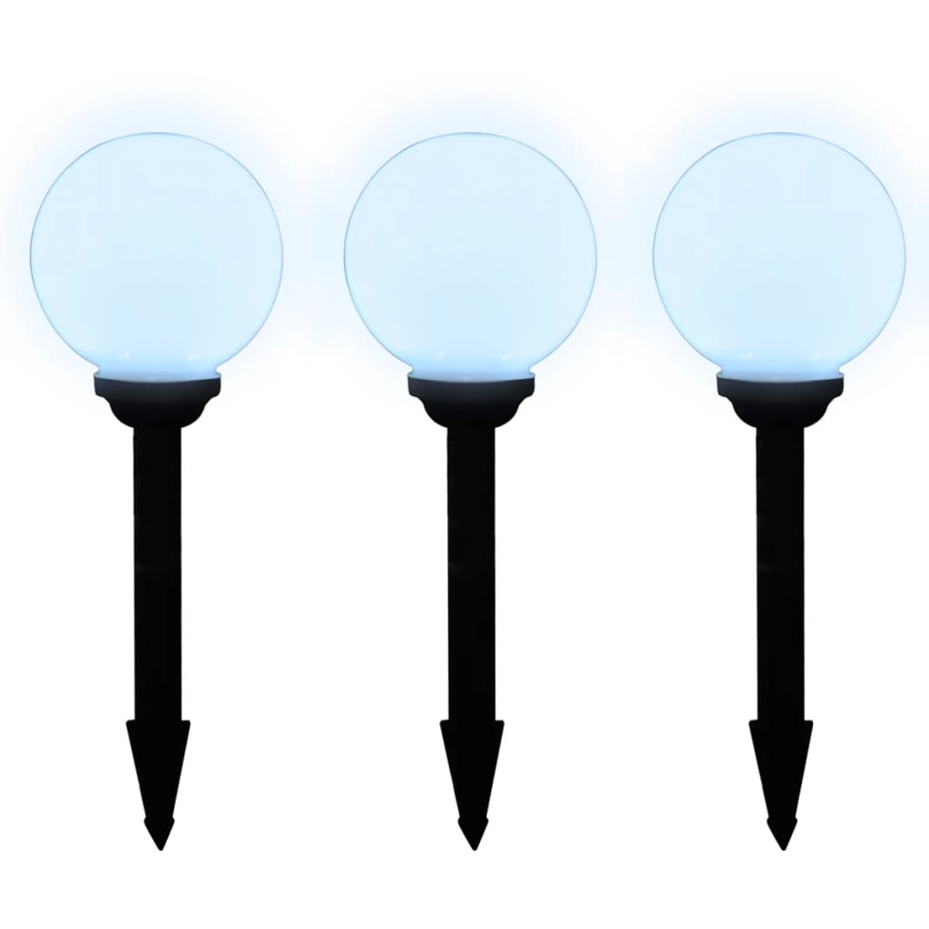 vidaXL Lampy do oświetlenia ścieżki, 6 szt, LED, 20 cm, ze szpikulcami