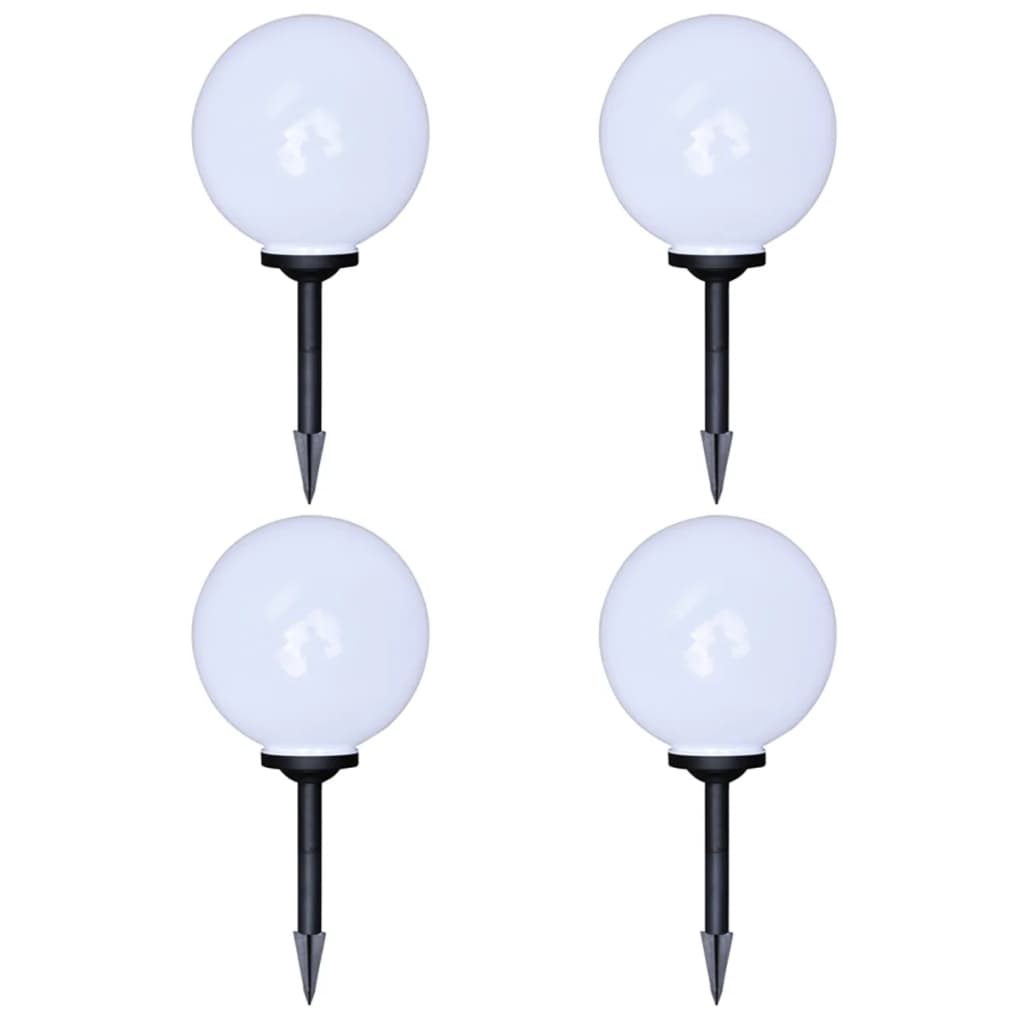 vidaXL Lampy do oświetlenia ścieżki, 4 szt, LED, 30 cm, ze szpikulcami