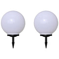 vidaXL Lampy do oświetlenia ścieżki, 2 szt., LED, 40 cm, z kołkami