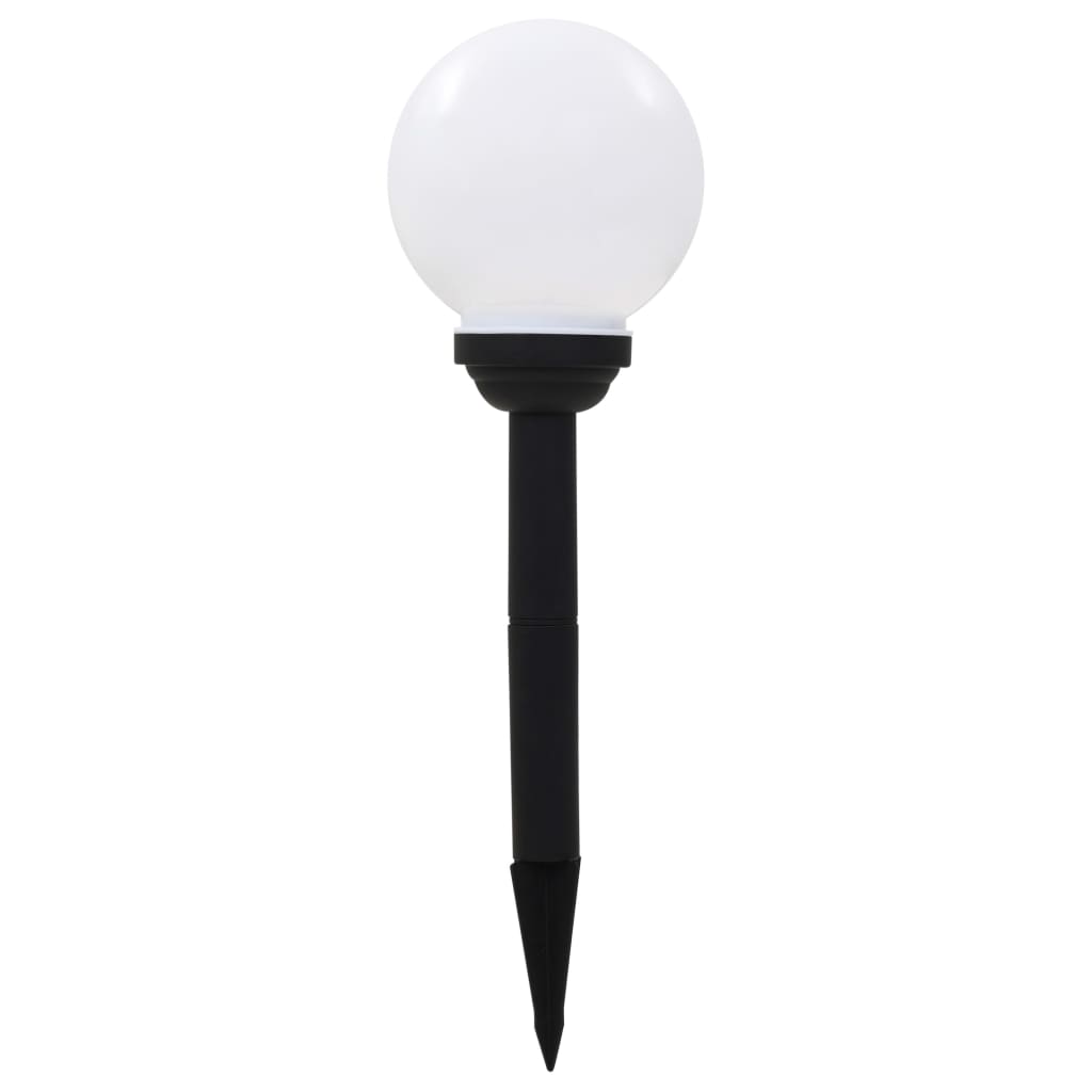 vidaXL Lampy solarne do ogrodu, 8 szt., LED, kuliste, 15 cm, RGB