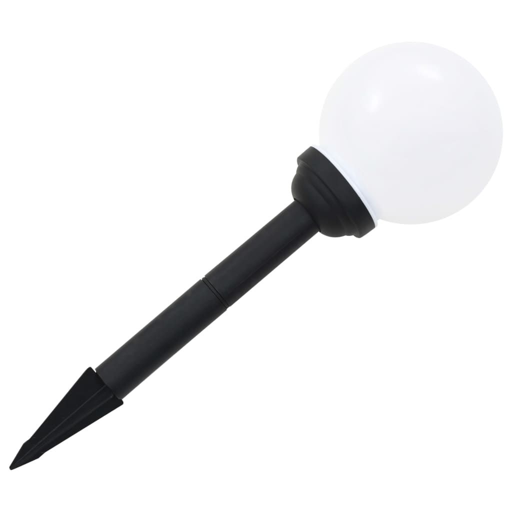 vidaXL Lampy solarne do ogrodu, 8 szt., LED, kuliste, 15 cm, RGB
