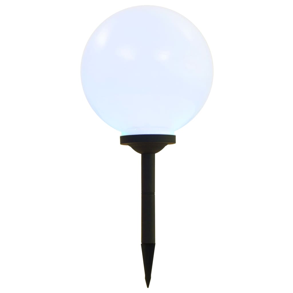 vidaXL Lampy solarne do ogrodu, 4 szt., LED, kuliste, 30 cm, RGB