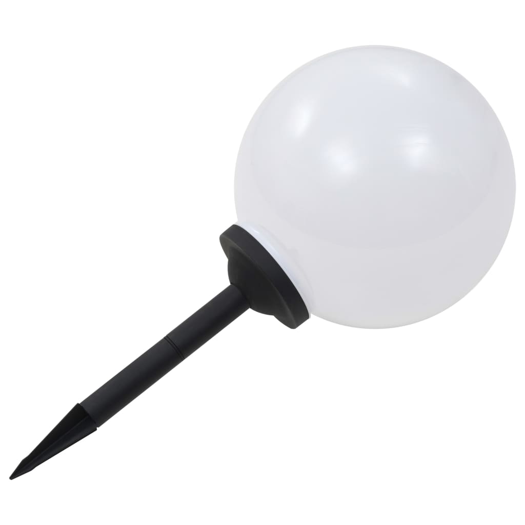 vidaXL Lampy solarne do ogrodu, 4 szt., LED, kuliste, 30 cm, RGB
