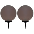 vidaXL Lampy solarne do ogrodu, 2 szt., LED, kuliste, 50 cm, RGB