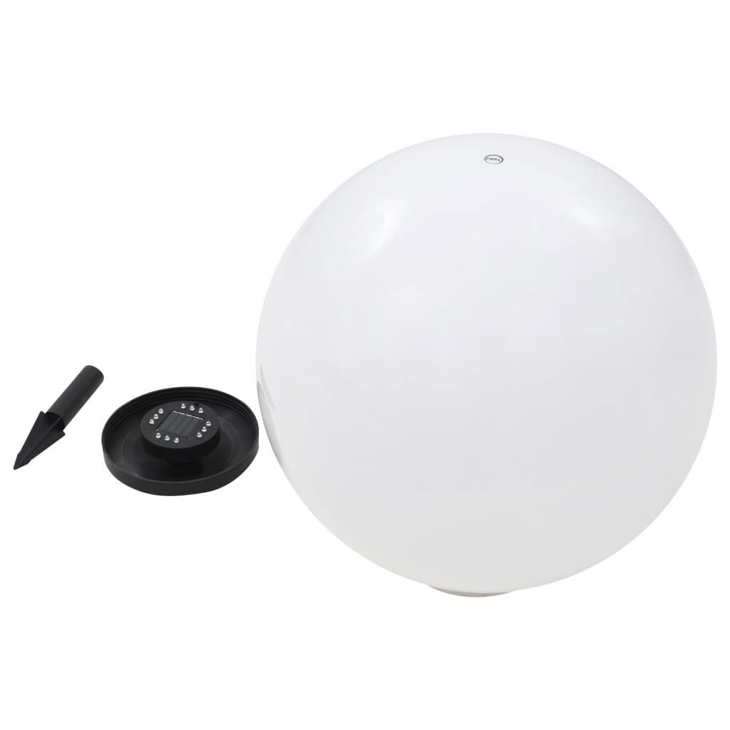 vidaXL Lampy solarne do ogrodu, 2 szt., LED, kuliste, 50 cm, RGB