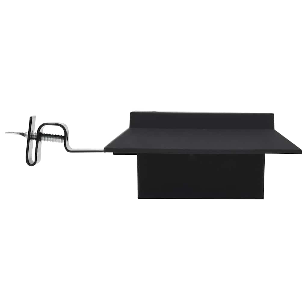vidaXL Lampy solarne LED do ogrodu, 12 szt., kwadratowe, 12 cm, czarne