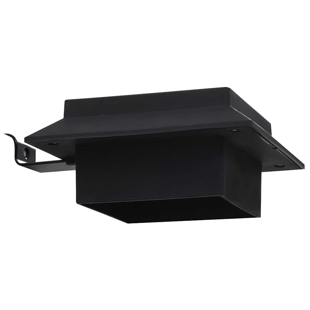 vidaXL Lampy solarne LED do ogrodu, 12 szt., kwadratowe, 12 cm, czarne