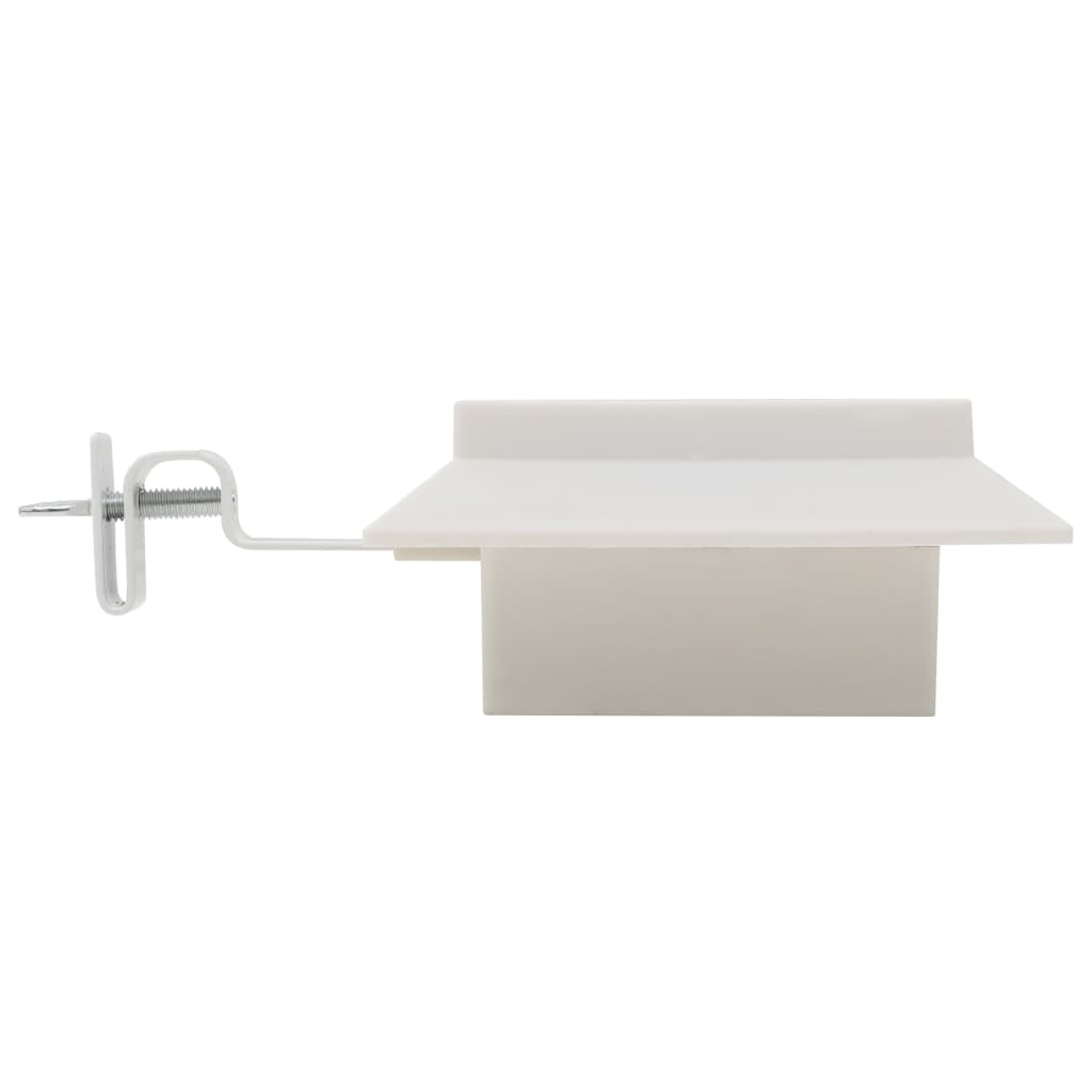 vidaXL Lampy solarne do ogrodu, 12 szt., LED, kwadratowe, 12 cm, białe
