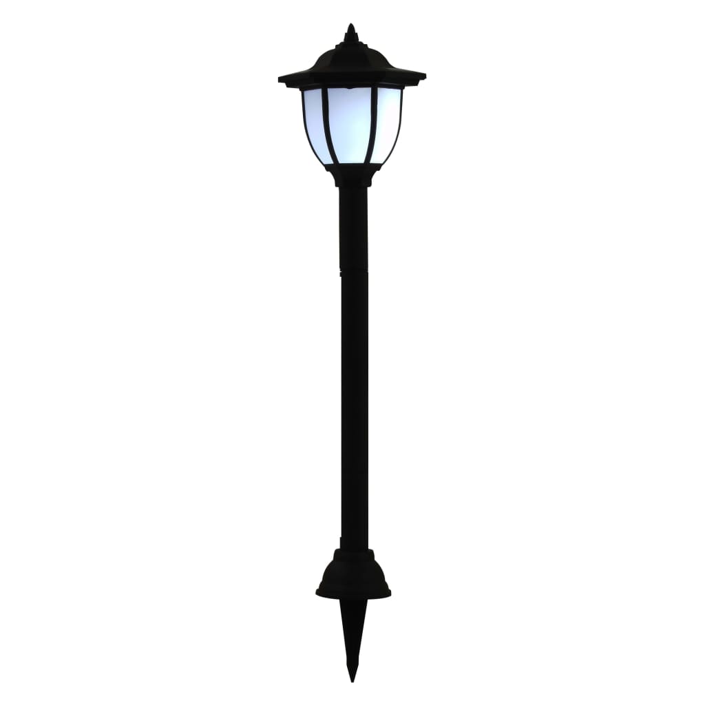 vidaXL Lampy solarne do ogrodu, 6 szt., LED, czarne