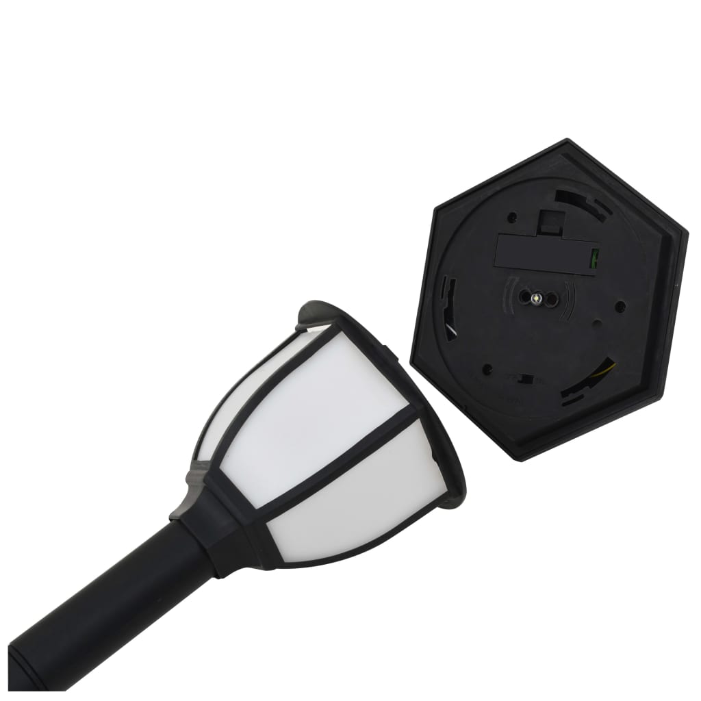vidaXL Lampy solarne do ogrodu, 6 szt., LED, czarne