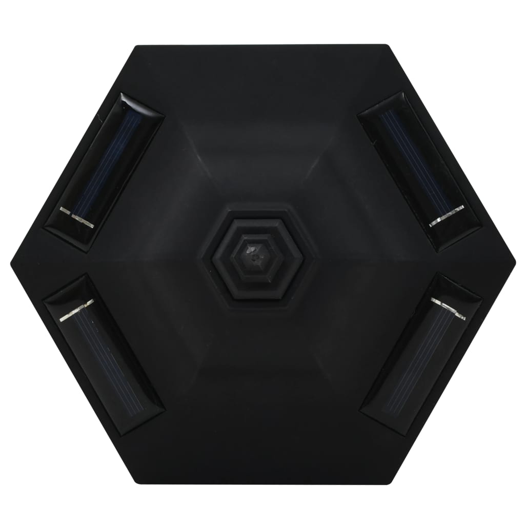 vidaXL Lampy solarne do ogrodu, 6 szt., LED, czarne