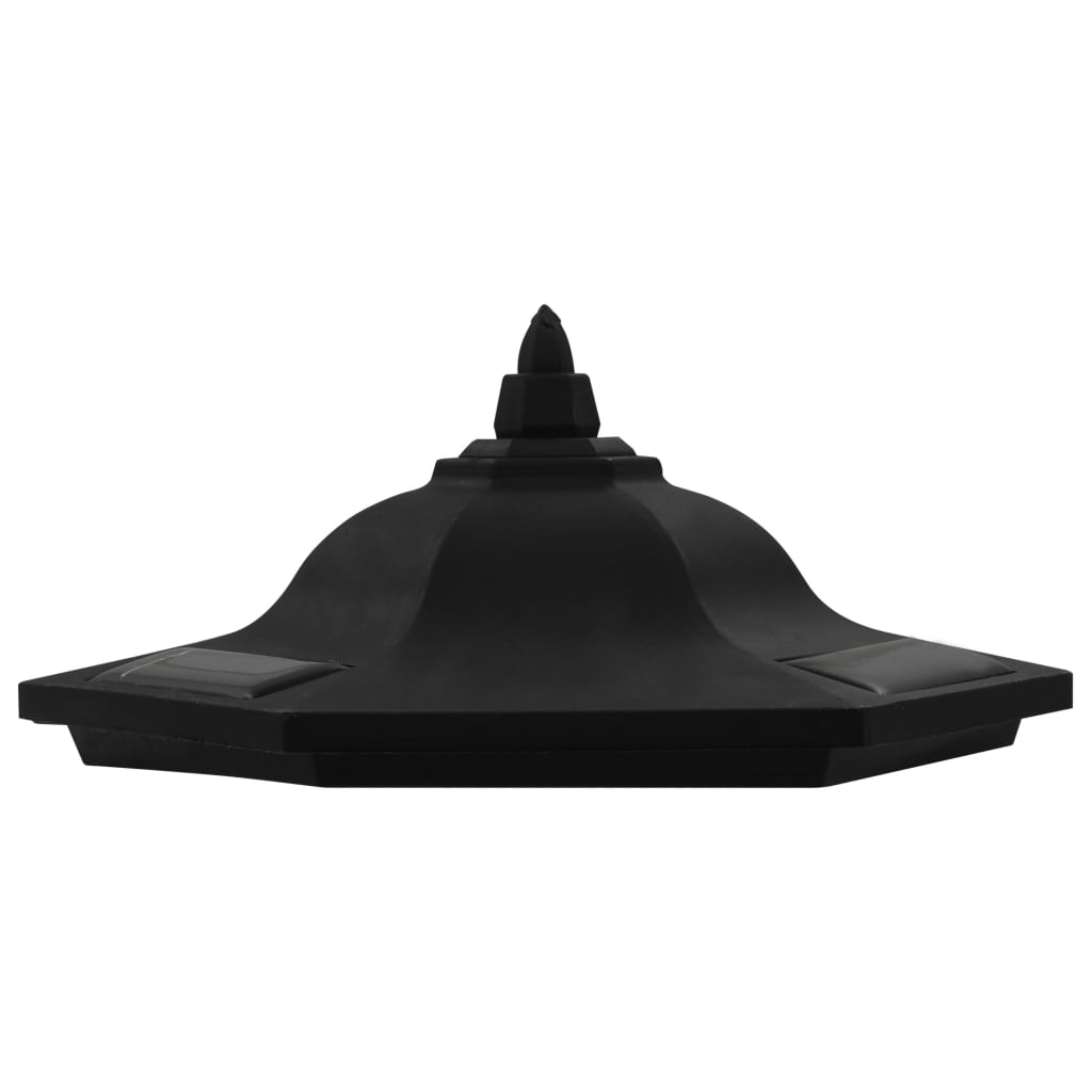 vidaXL Lampy solarne do ogrodu, 6 szt., LED, czarne