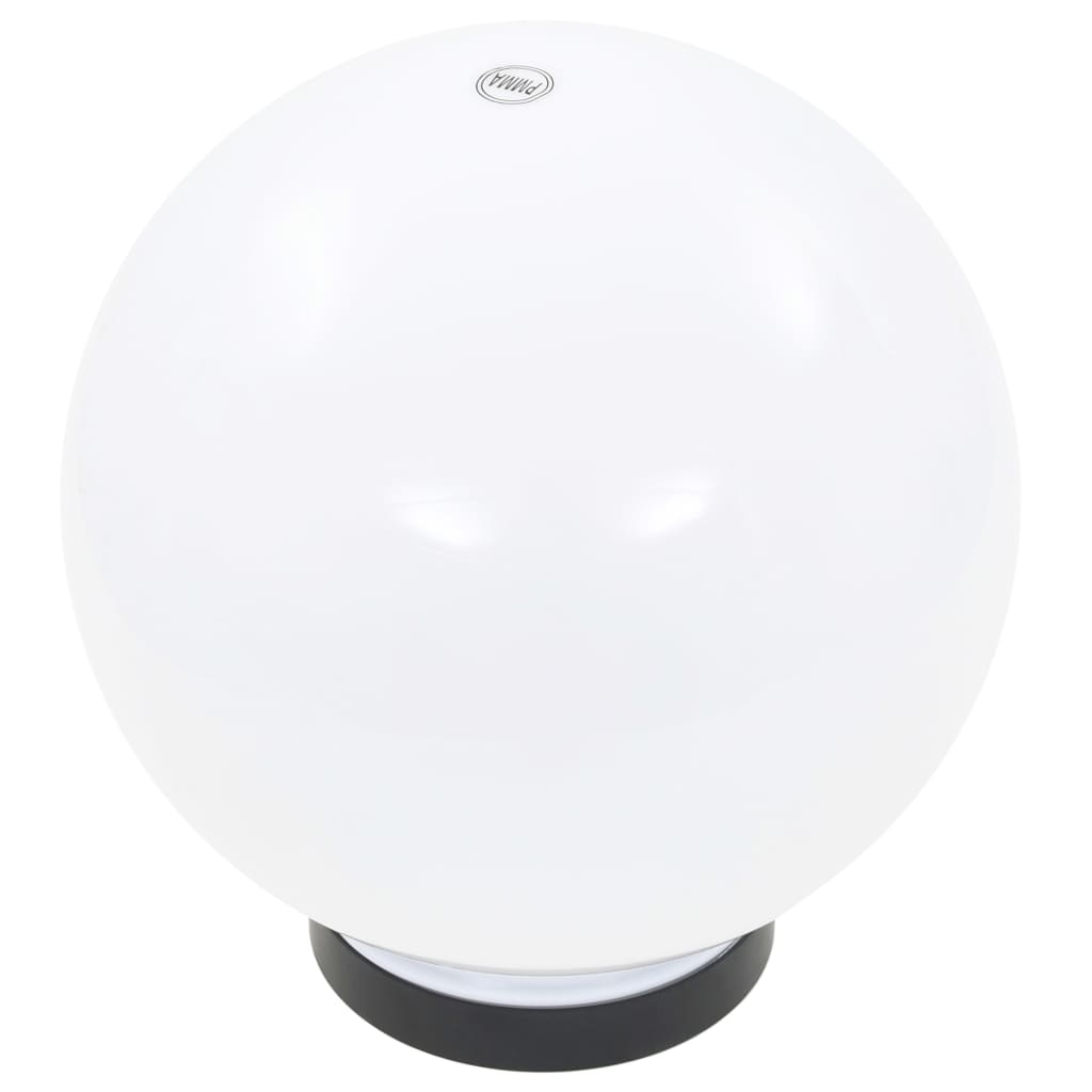 vidaXL Lampy ogrodowe LED, 4 szt., kuliste, 20 cm, PMMA