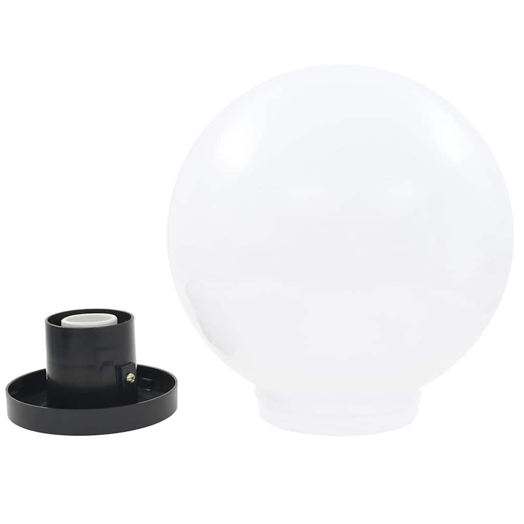 vidaXL Lampy ogrodowe LED, 4 szt., kuliste, 25 cm, PMMA