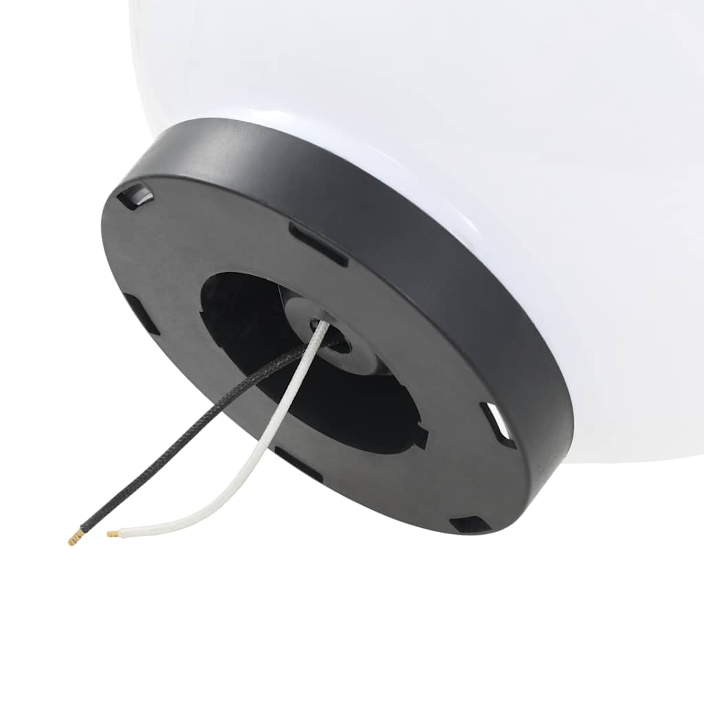 vidaXL Lampy ogrodowe LED, 4 szt., kuliste, 25 cm, PMMA