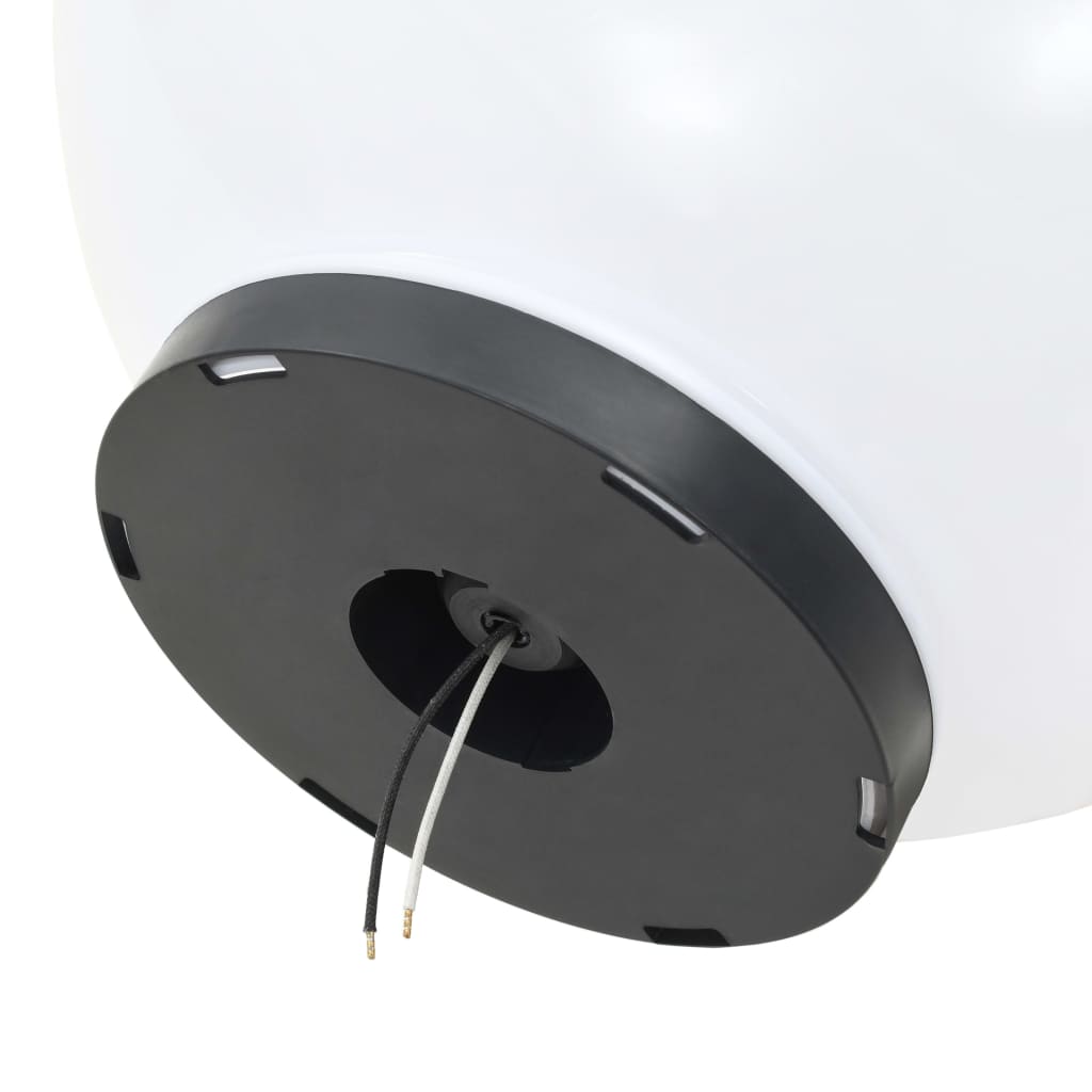 vidaXL Lampy ogrodowe LED, 4 szt., kuliste, 40 cm, PMMA