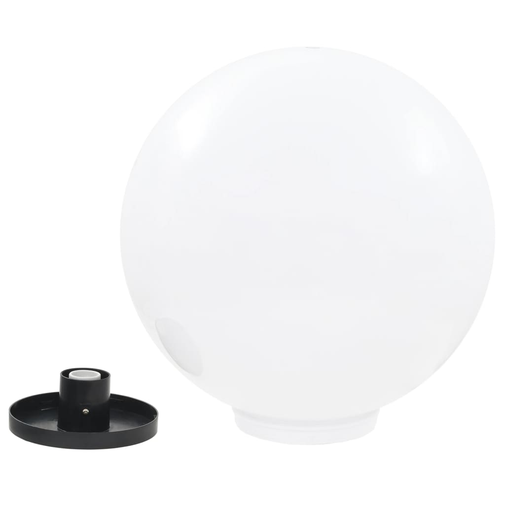 vidaXL Lampy ogrodowe LED, 2 szt., kuliste, 50 cm, PMMA