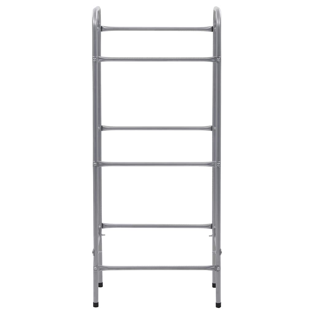 vidaXL Półka magazynowa na 3 skrzynki, srebrna, 50x33x116 cm, stal