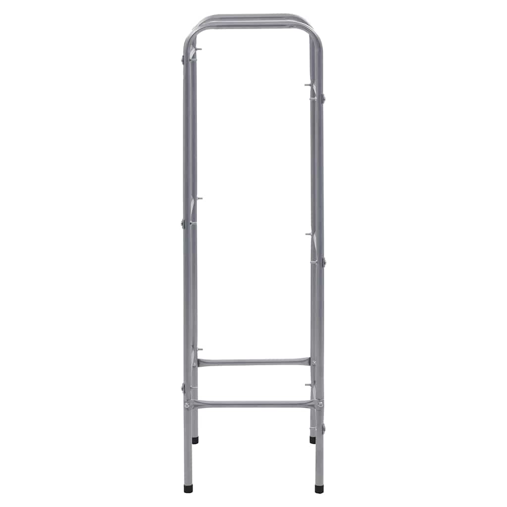 vidaXL Półka magazynowa na 3 skrzynki, srebrna, 50x33x116 cm, stal