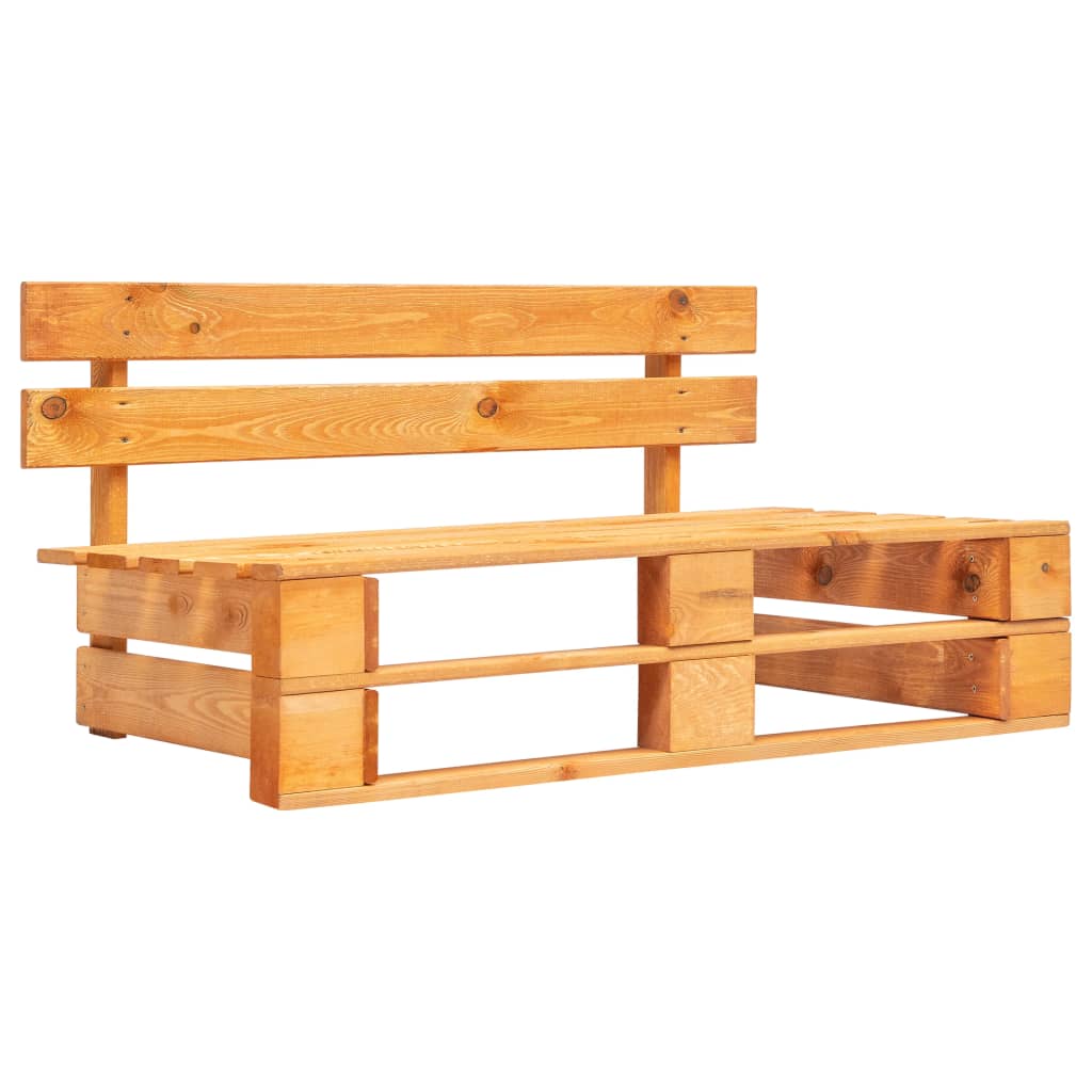 vidaXL Sofa ogrodowa z palet z piaskowymi poduszkami, sosna