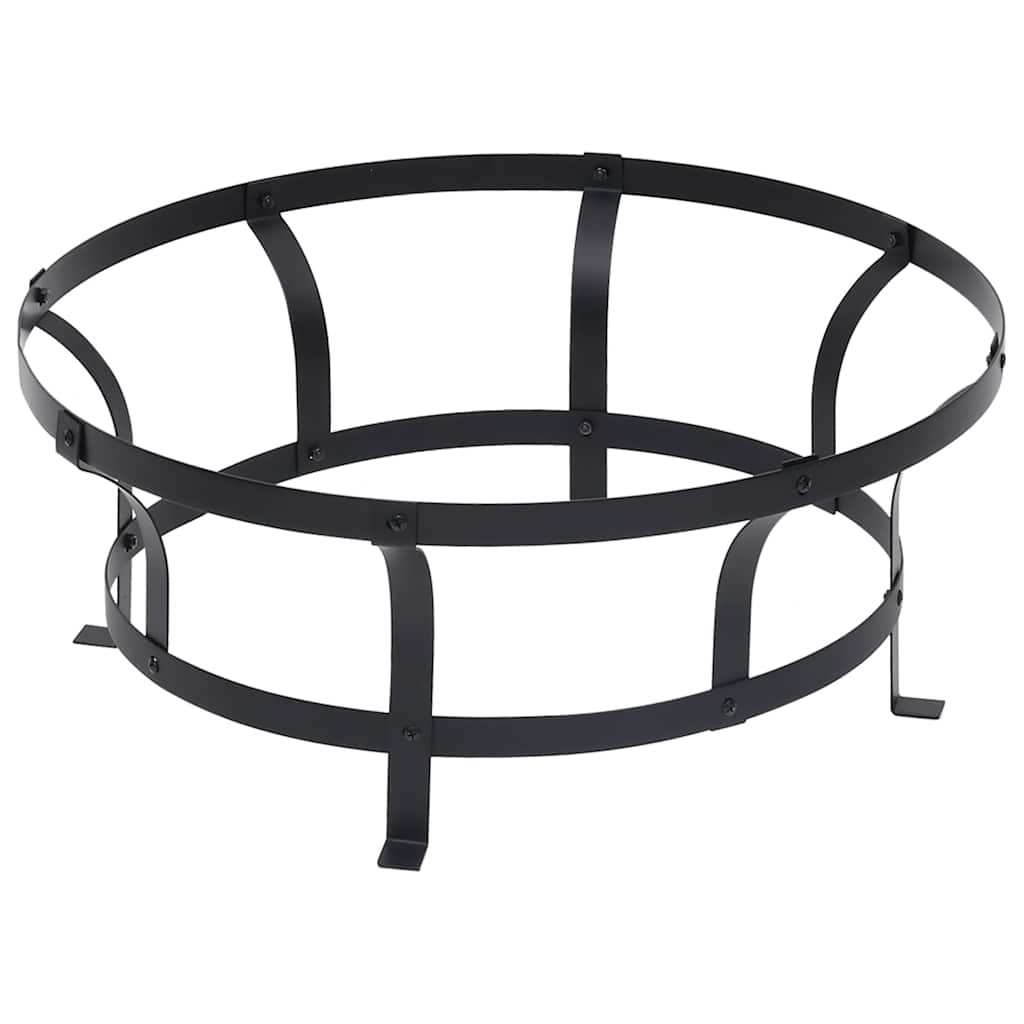vidaXL Palenisko ogrodowe z kratką, stal nierdzewna, 76 cm