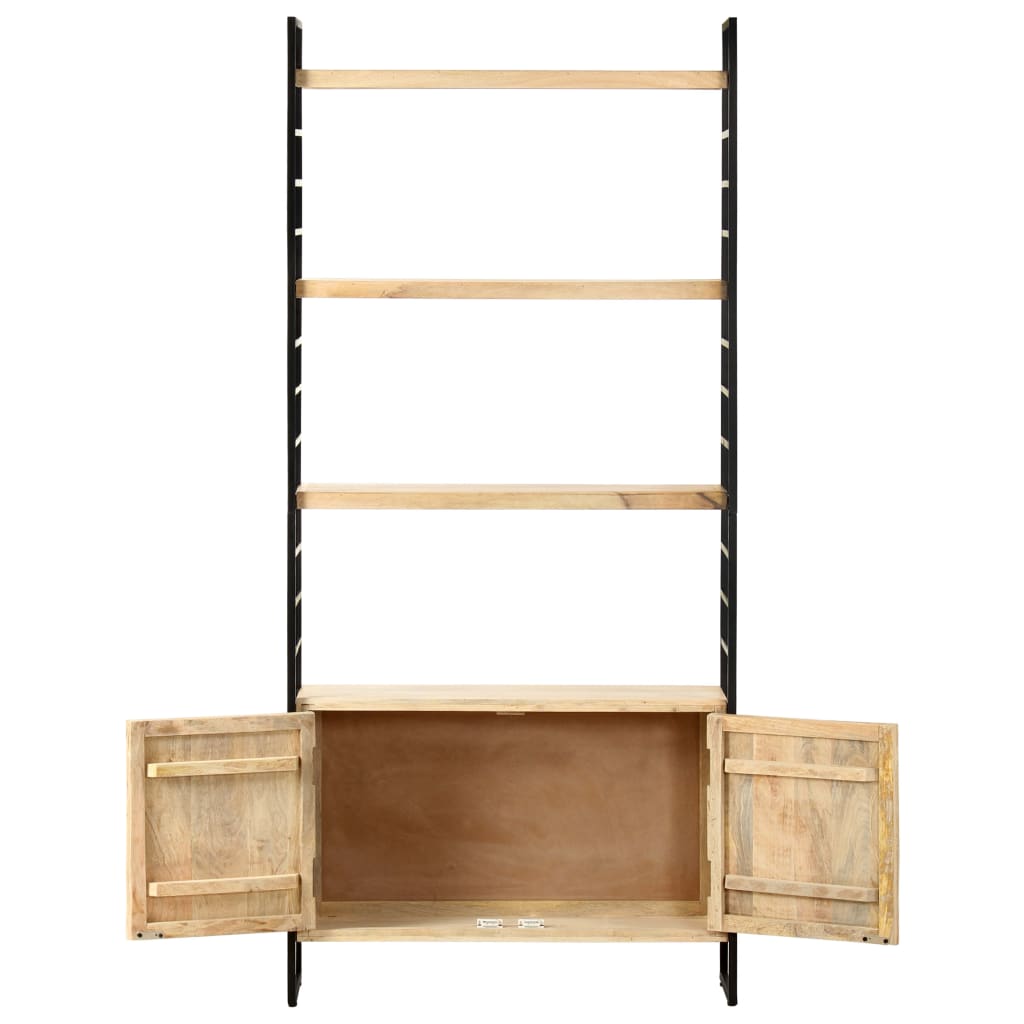 vidaXL Regał na książki, 4 poziomy, 80x30x180 cm, lite drewno mango