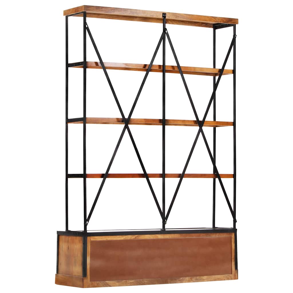 vidaXL Regał na książki z 4 półkami i 6 szufladami, 122 x 36 x 181 cm