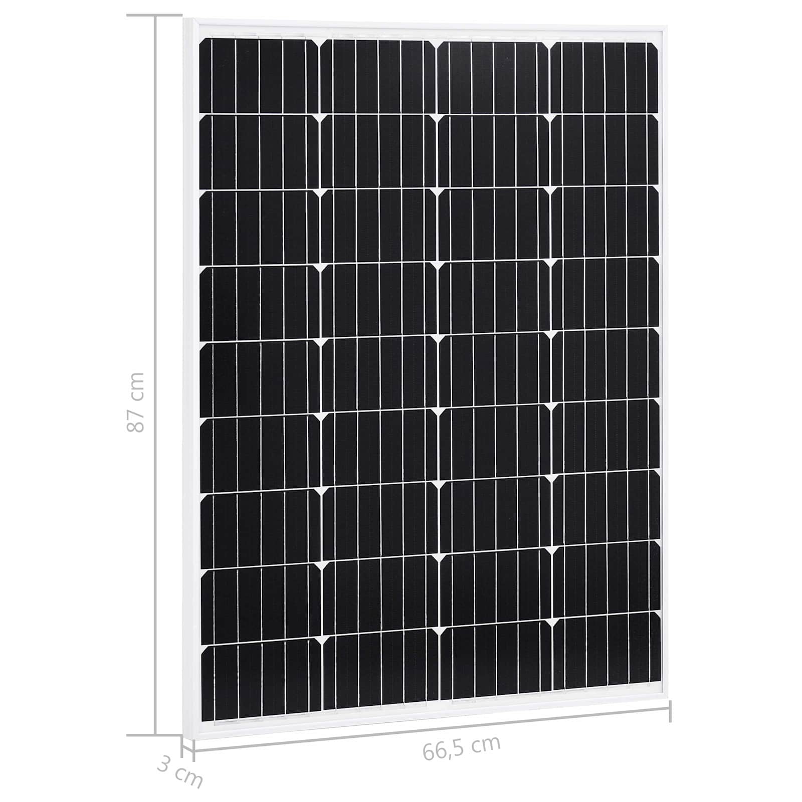 vidaXL Panele słoneczne Aluminium