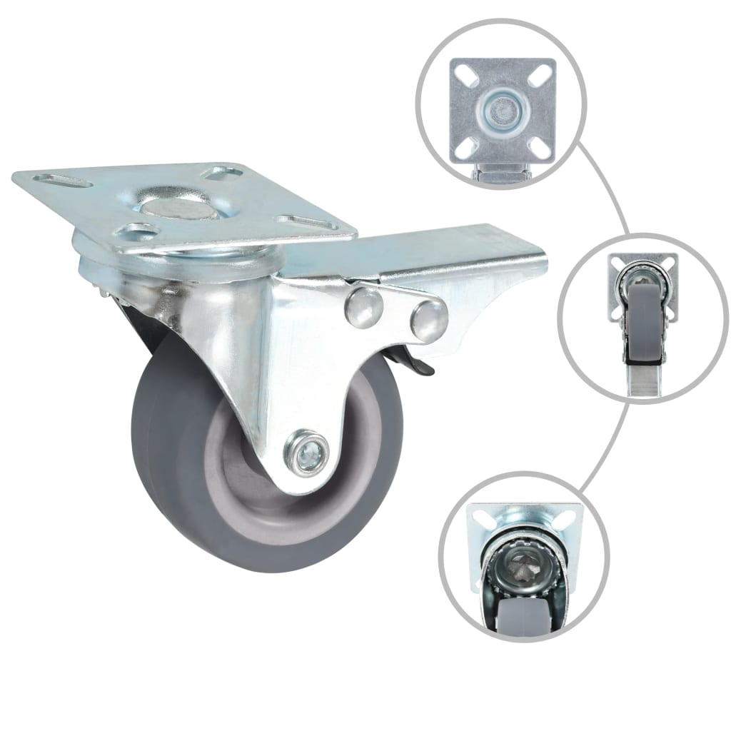 vidaXL 32 kółka skrętne, 50 mm