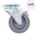 vidaXL 24 skrętne kółka, 75 mm
