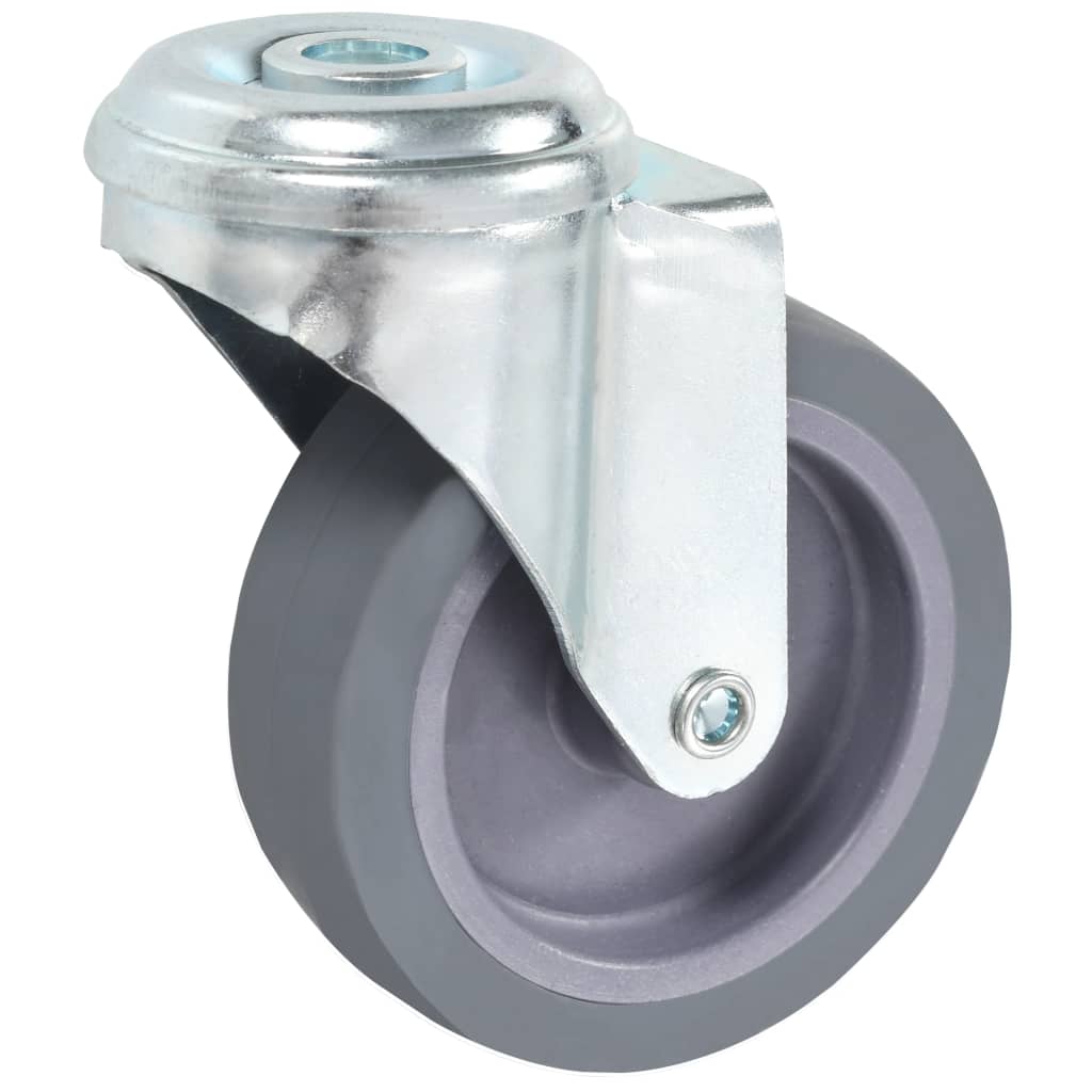 vidaXL 8 kółek skrętnych z otworem na śrubę, 75 mm