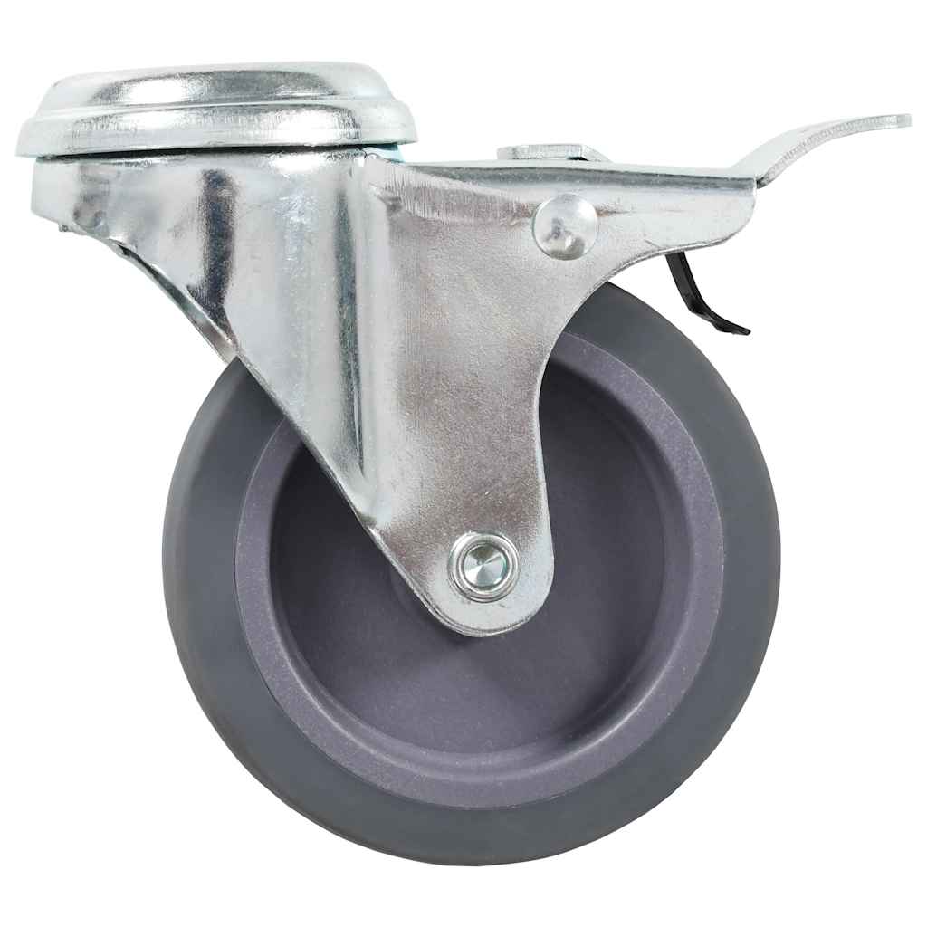 vidaXL 32 skrętne kółka z otworem na śrubę, 75 mm
