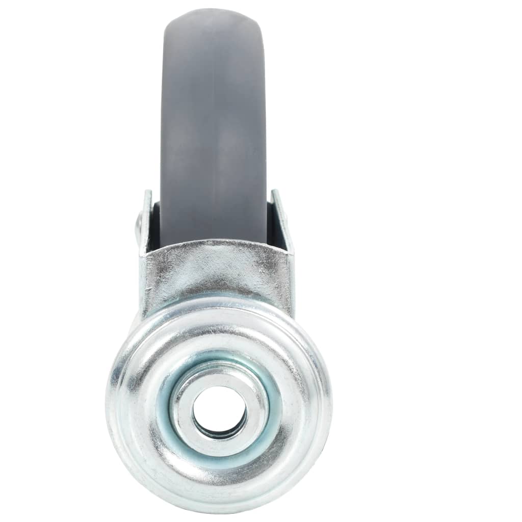 vidaXL 8 skrętnych kółek z otworem na śrubę, 125 mm