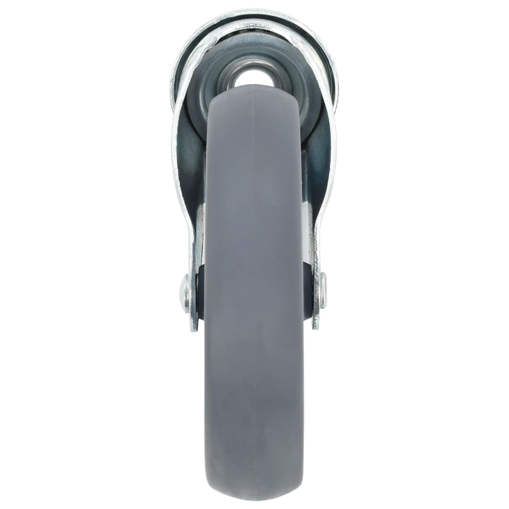vidaXL 12 skrętnych kółek z otworem na śrubę, 125 mm