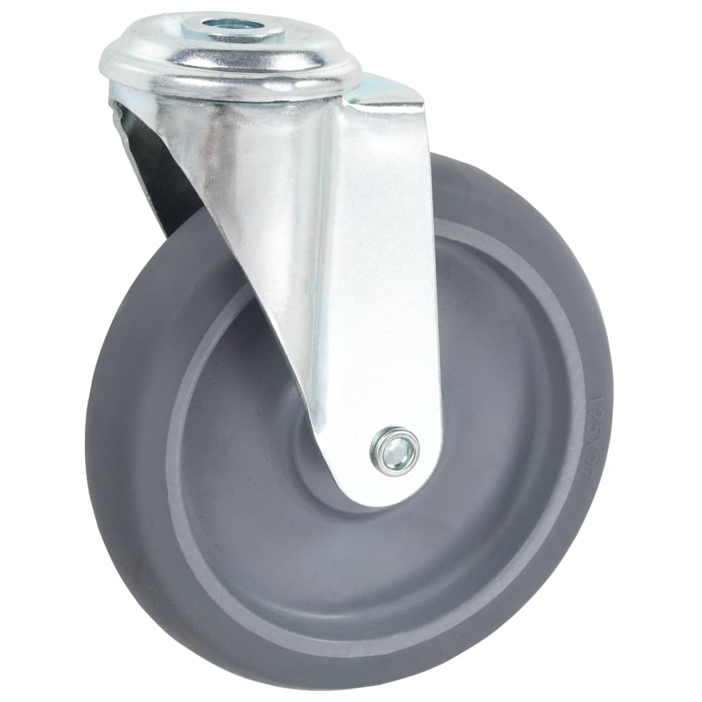 vidaXL 24 kółka skrętne z otworem na śrubę, 125 mm