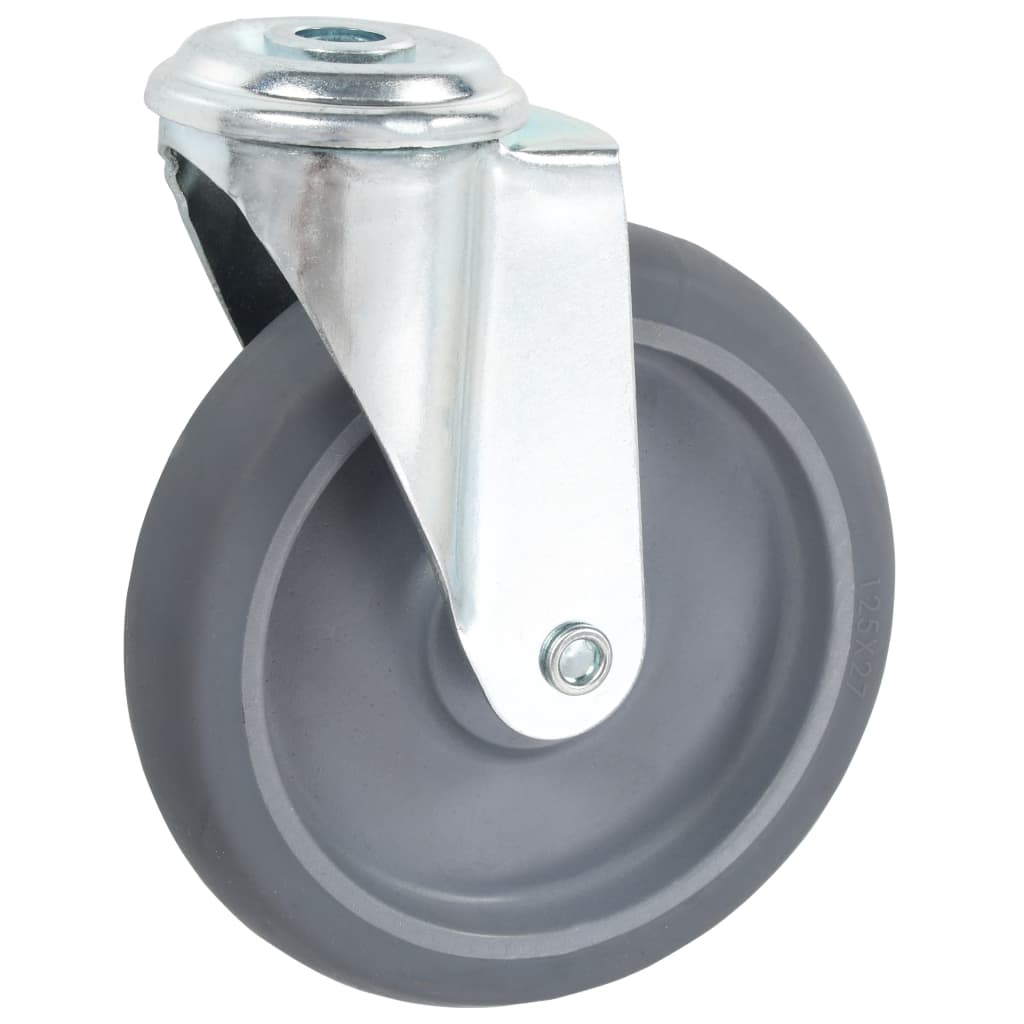 vidaXL 32 kółka skrętne z otworem na śrubę, 125 mm