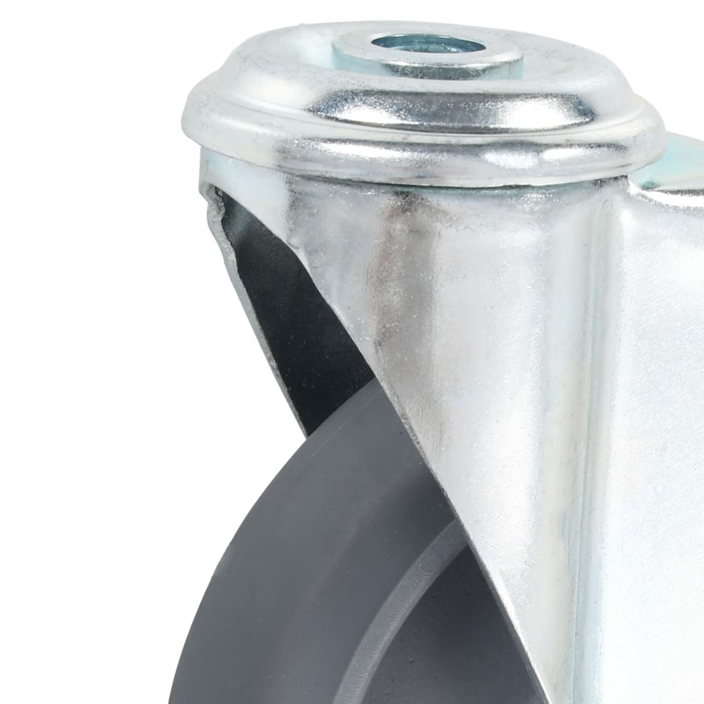 vidaXL 8 kółek skrętnych z otworem na śrubę, 125 mm