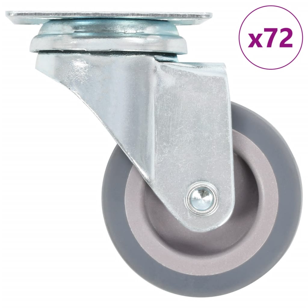 vidaXL 72 kółka skrętne, 50 mm