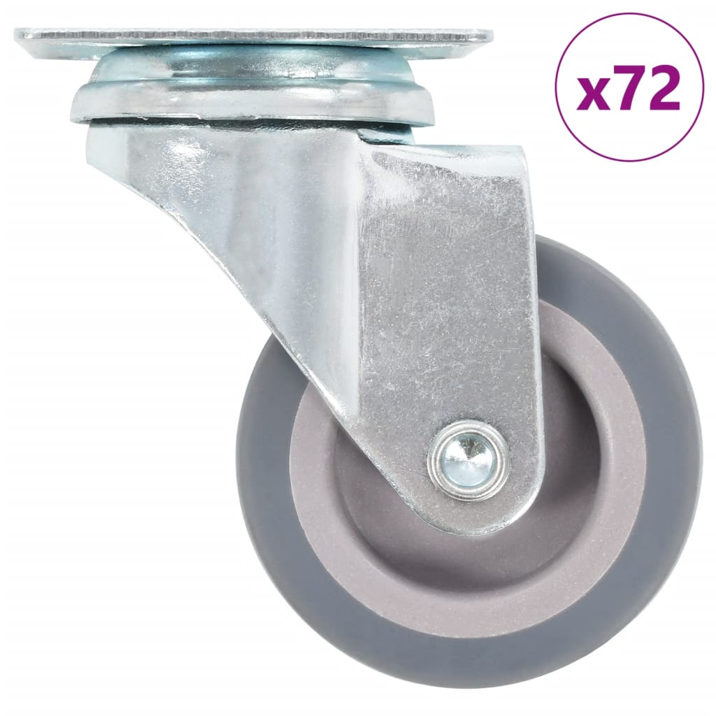 vidaXL 72 kółka skrętne, 50 mm