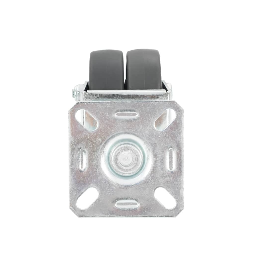 vidaXL 24 podwójne kółka skrętne, 50 mm