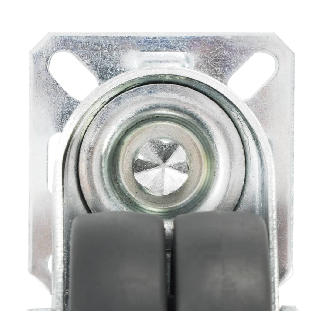 vidaXL 32 podwójne kółka skrętne, 50 mm