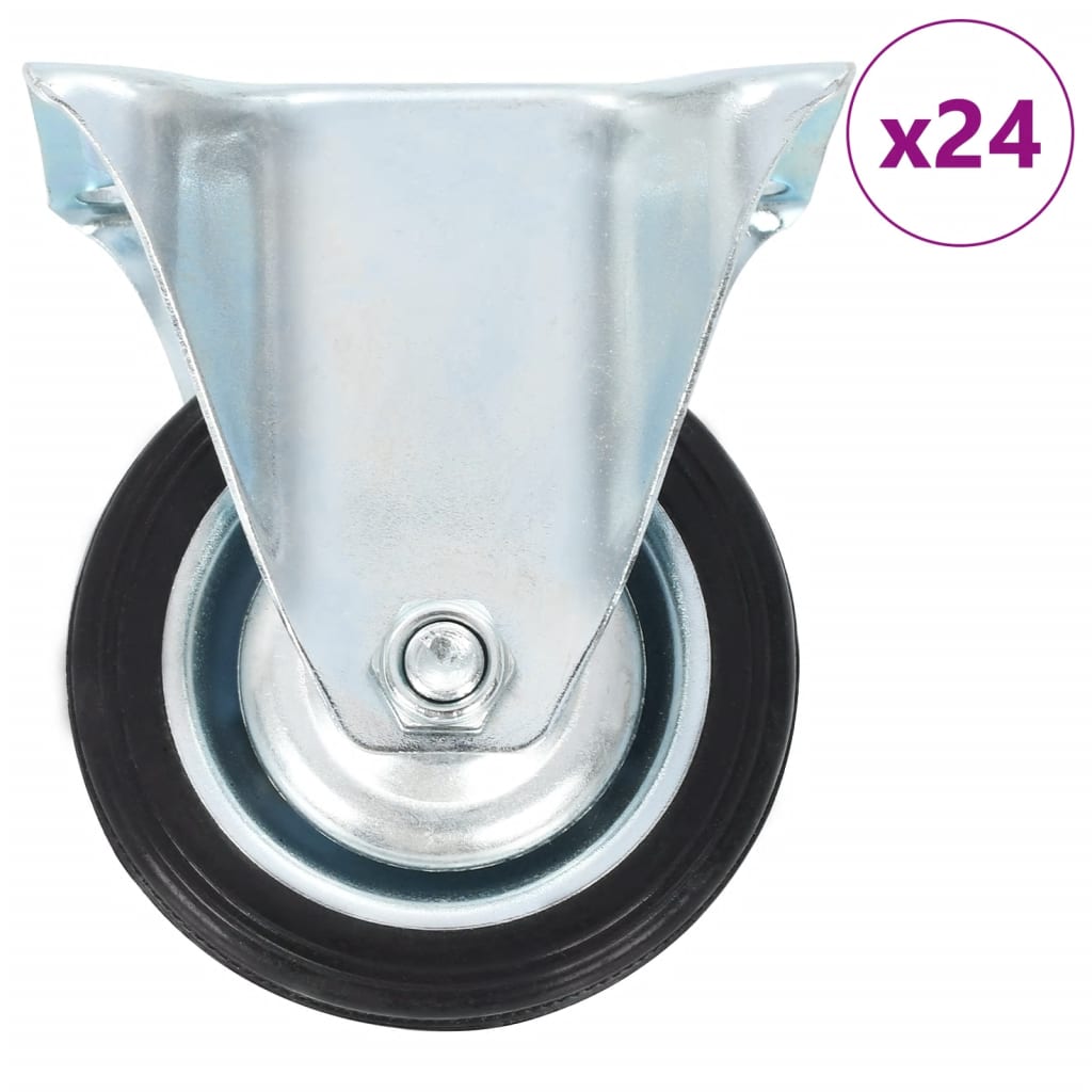 vidaXL 24 kółka nieskrętne, 75 mm